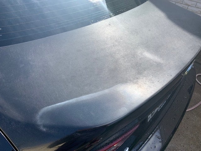 Lexus Boot Car Wash Damage